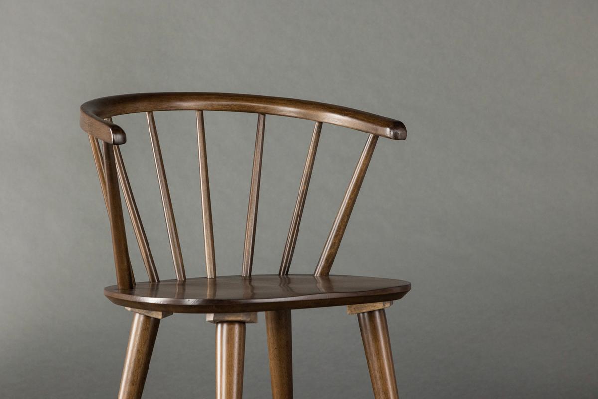 Stuhl-set Bobby - Mokka, Design, Holz (55/75/53cm) - Livetastic