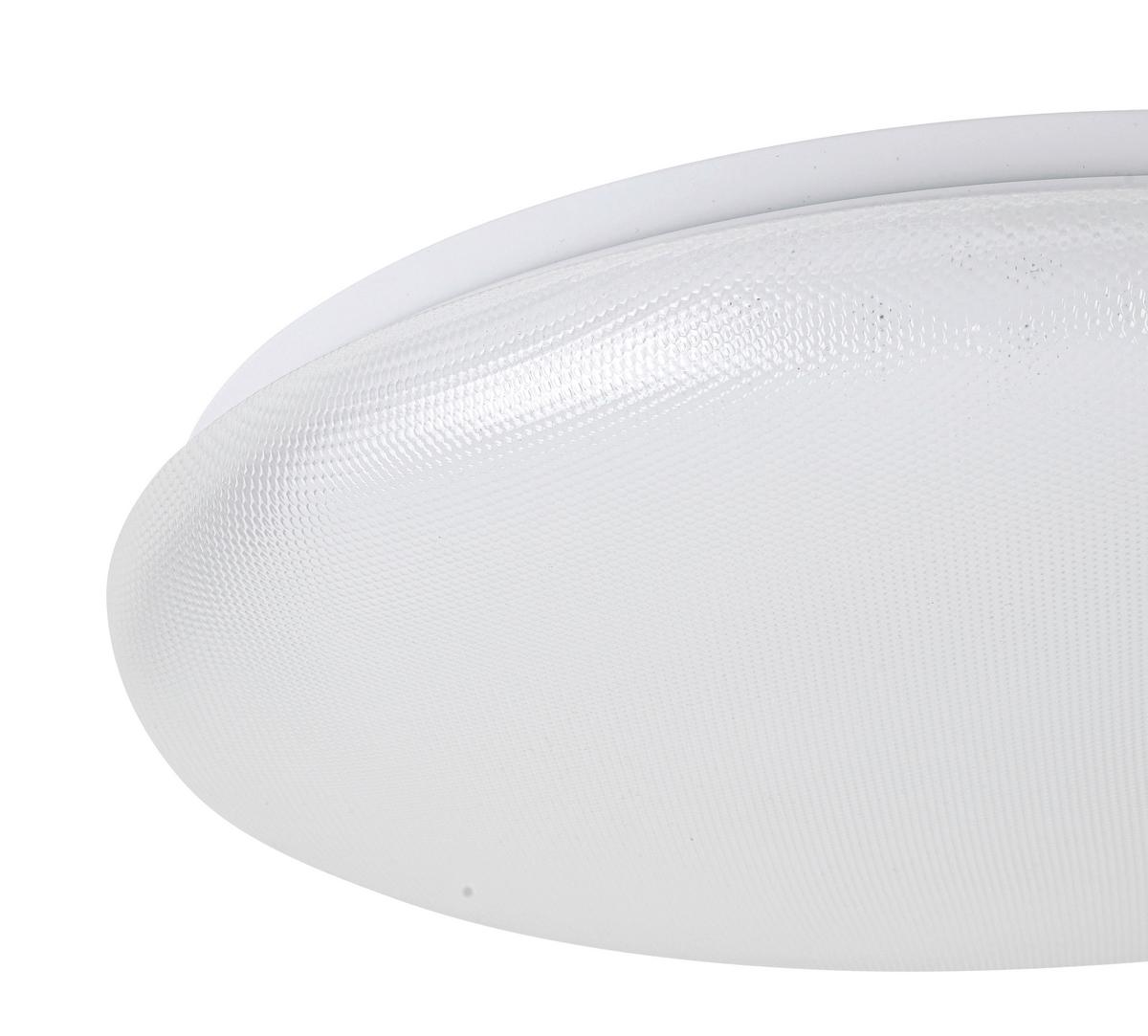 Led-deckenleuchte Natalie - Weiß, KONVENTIONELL, Kunststoff/Metall (38/8cm) - Luca Bessoni