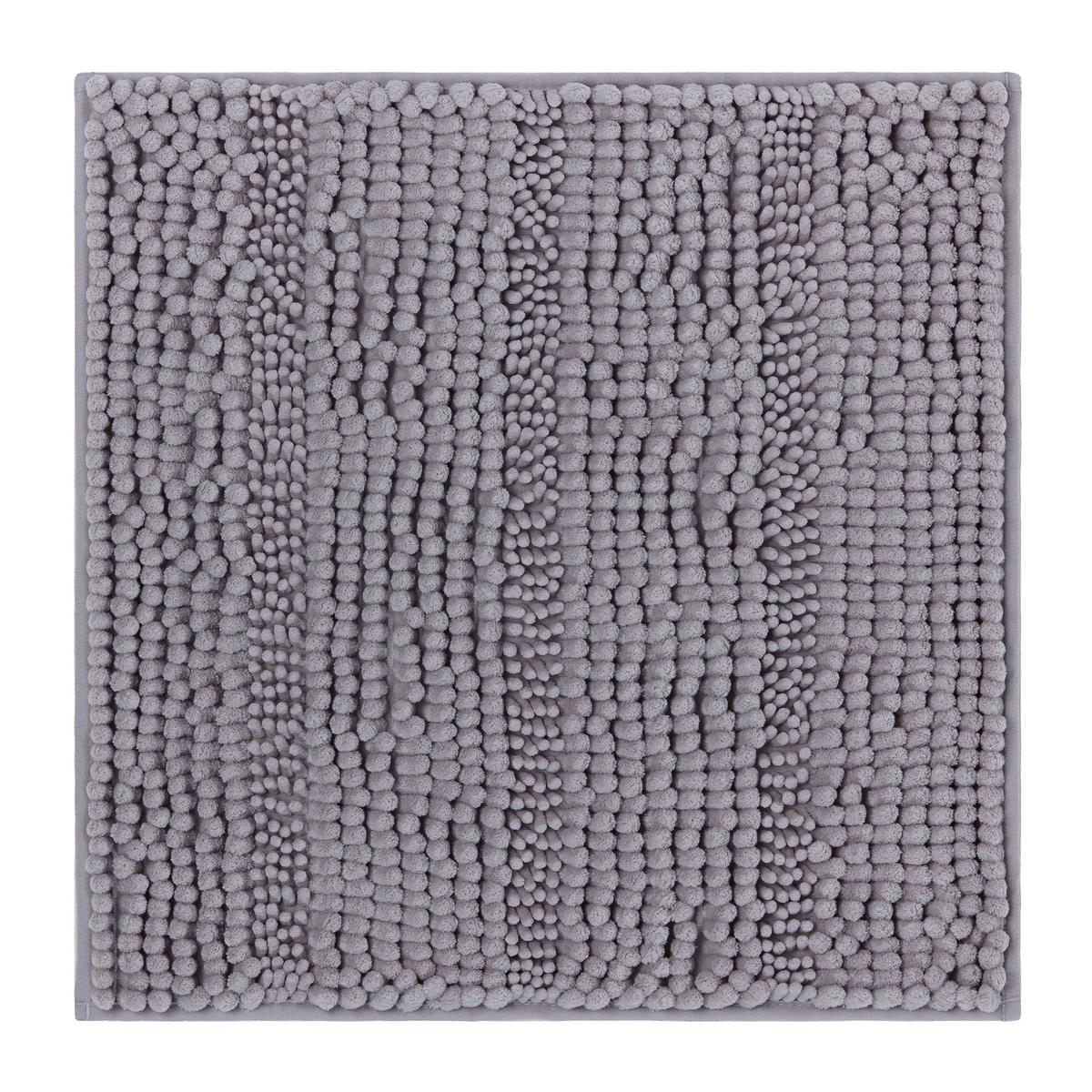 Kúpeľňová predložka Uwe, 50/50cm, sivá - sivá, textil (50/50cm) - Modern Living