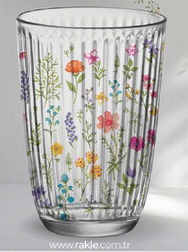 Trinkglas Linessa - Multicolor, MODERN, Glas (8,5/12cm) - Luca Bessoni