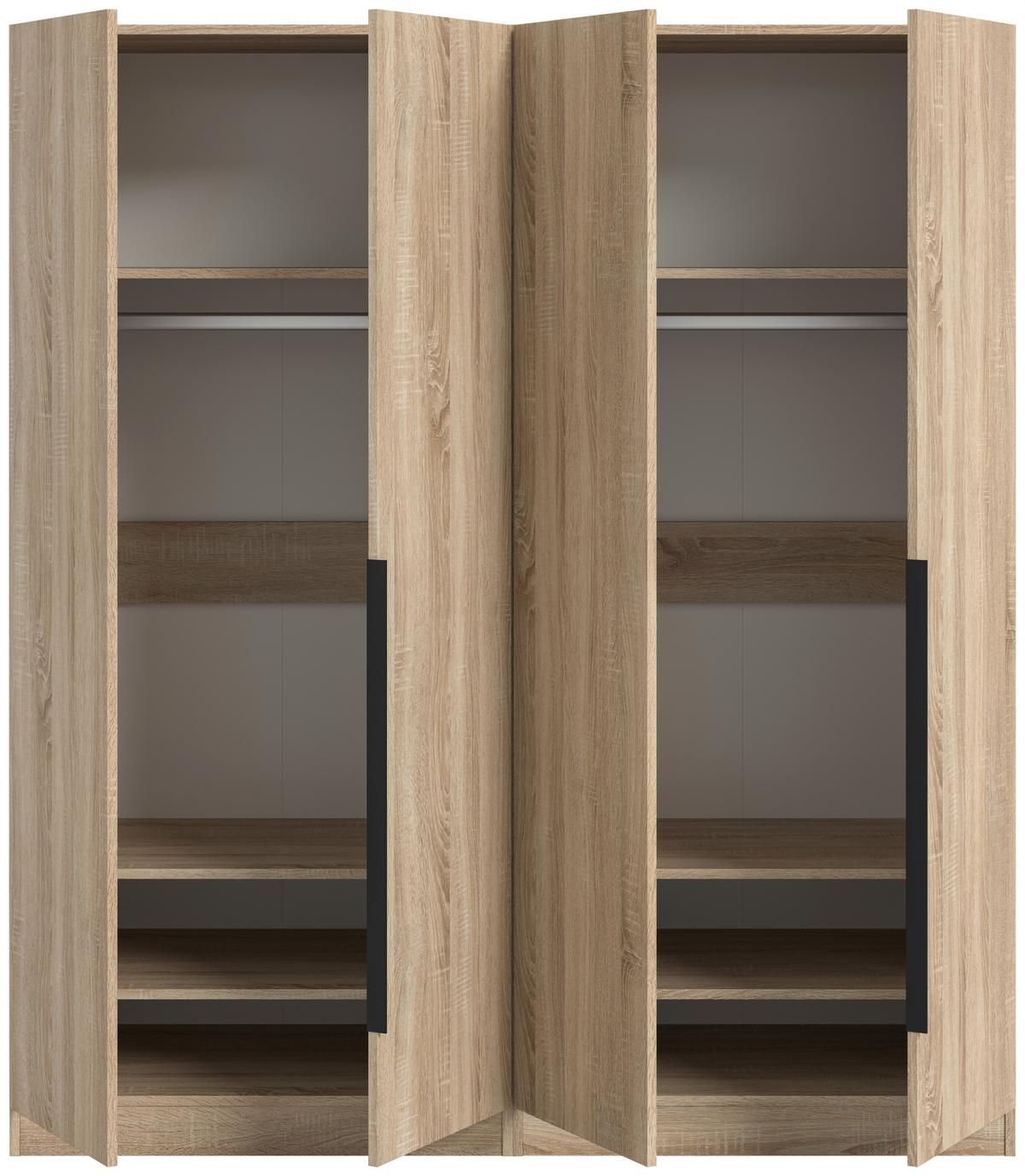 Drehtürenschrank Kopenhagen Sonoma Eiche B: 160 Cm - Sonoma Eiche, MODERN, Holzwerkstoff (160/181/52cm) - MID.YOU