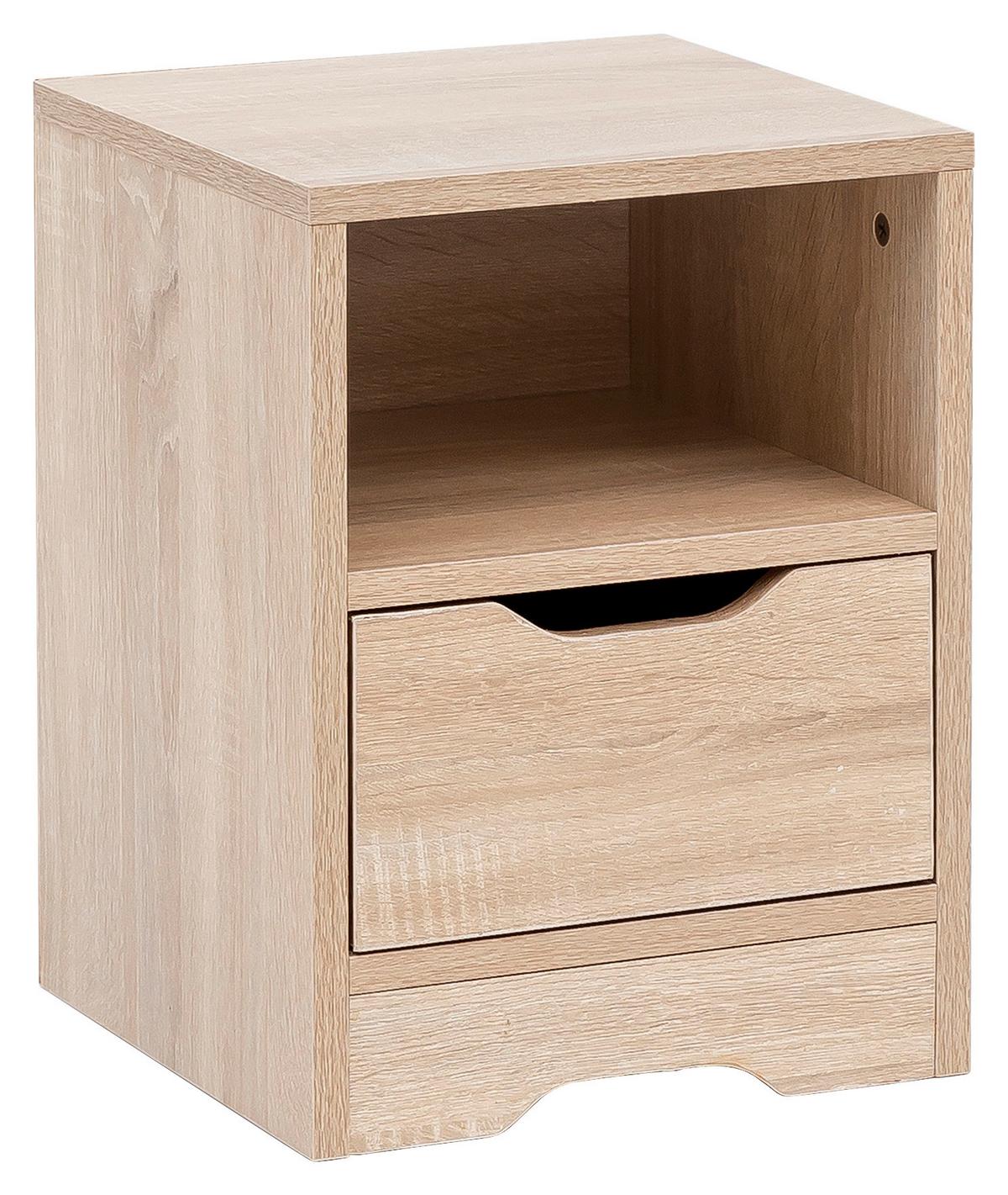 Nočný stolík sonoma dub - farba duba, Modern, kompozitné drevo (31/43/31cm) - MID.YOU