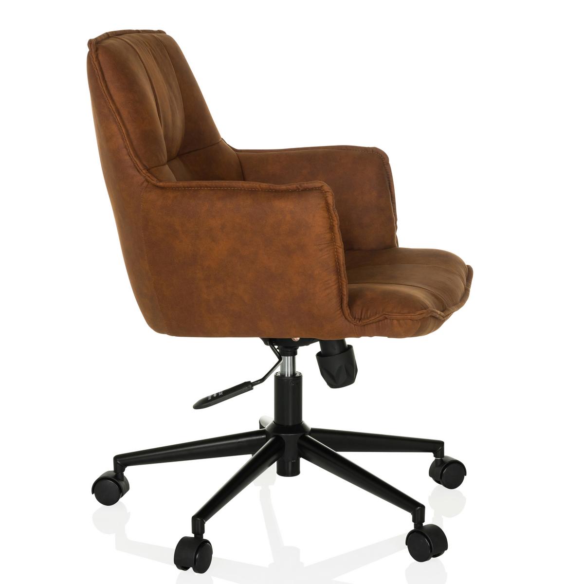 DREHSTUHL Braun B: 54 cm - Schwarz/Braun, MODERN, Kunststoff/Textil (54/85/70cm) - MID.YOU