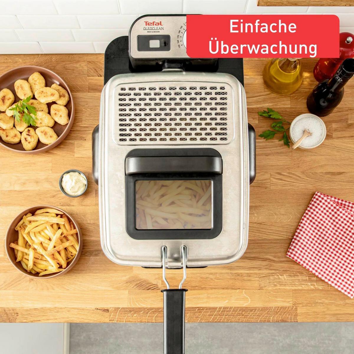 FRITTEUSE 3,5 Liter - Edelstahlfarben, Basics, Kunststoff/Metall (42.1/29.4/34.5cm) - Tefal