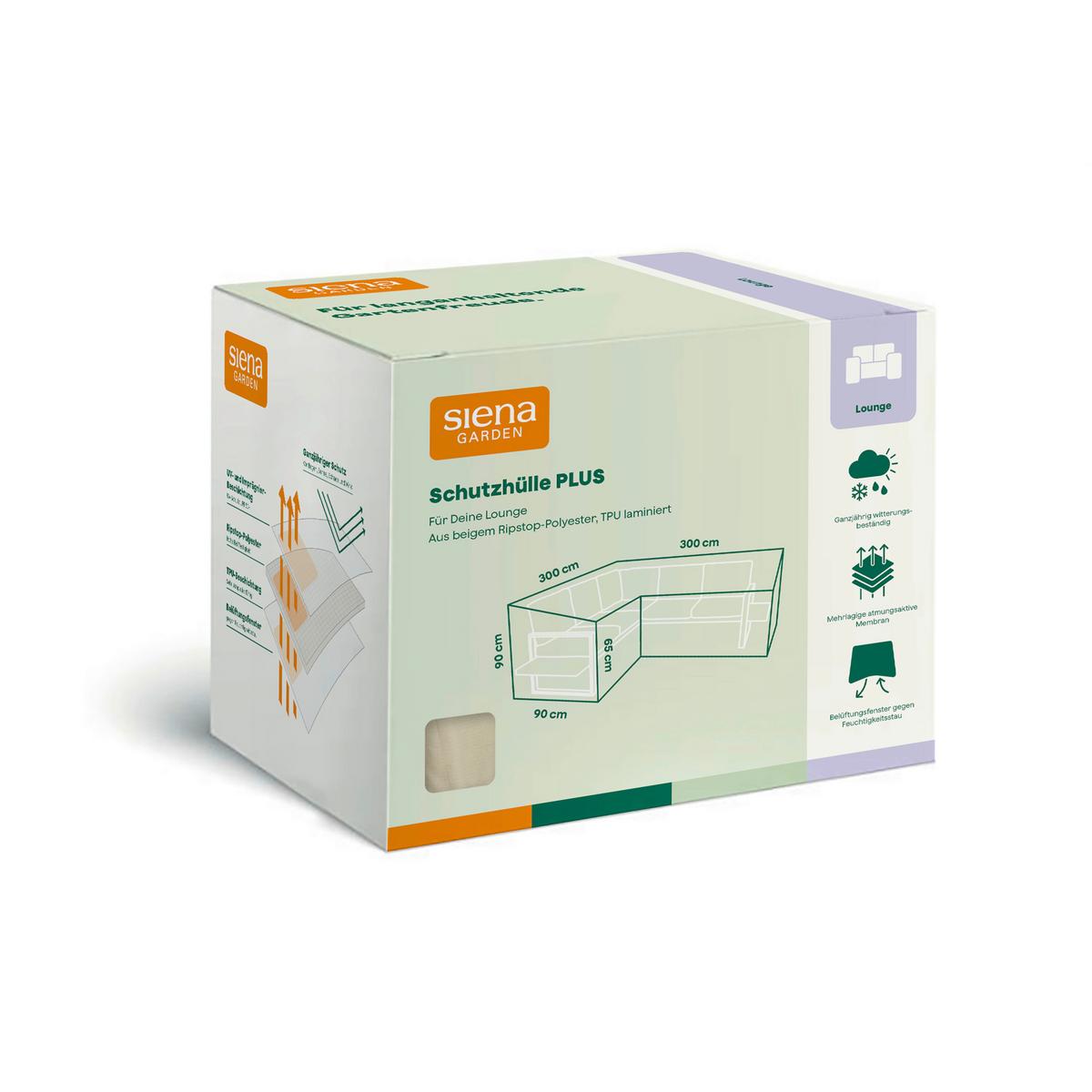 Schutzhülle Plus Lounge Schutzhülle - Beige, MODERN, Kunststoff (300/90/300cm) - Siena Garden
