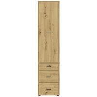 Kleiderschrank Kivo Eiche Artisan Dekor, B: 45 cm - Eiche Artisan, Basics, Holzwerkstoff (45/199,6/52,1cm)