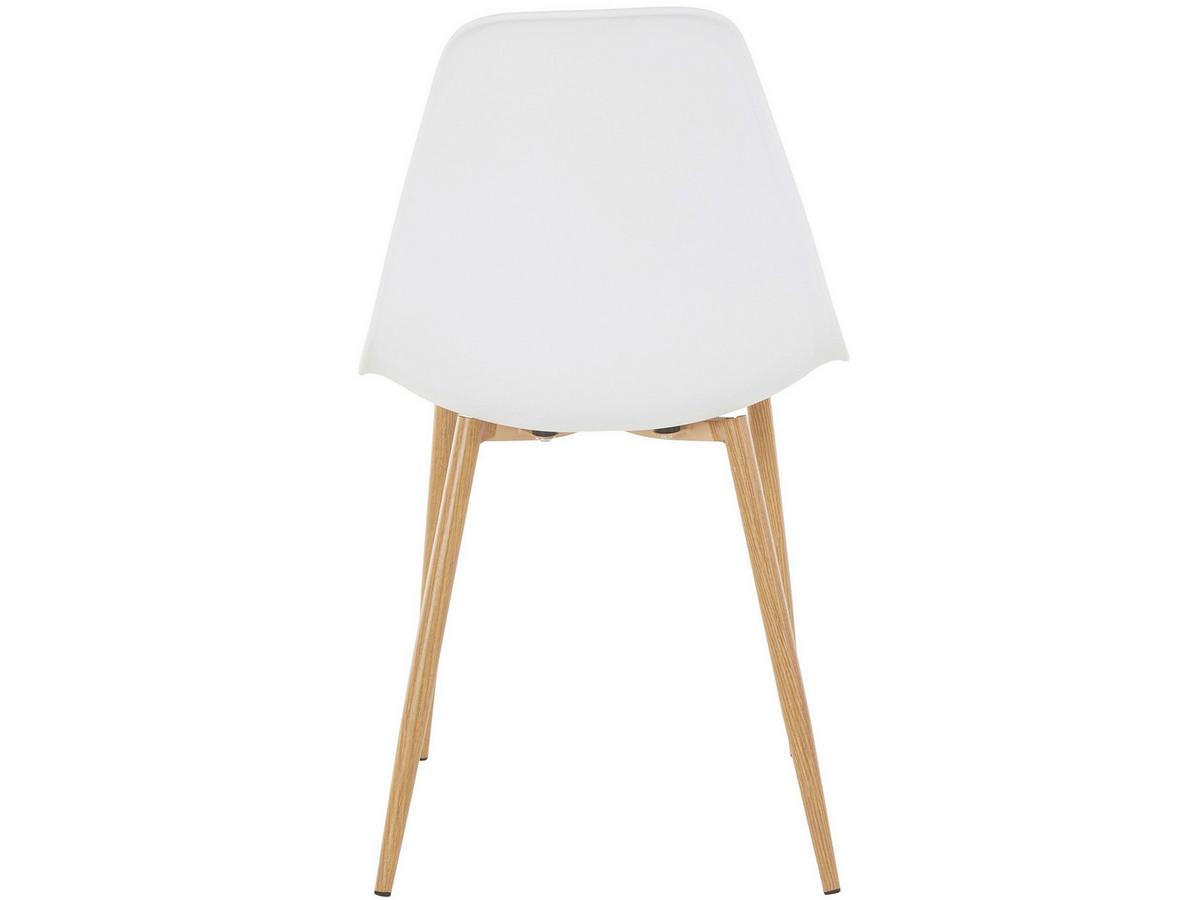 Stuhl-set Miller Weiß/eiche Dekor B: 44cm 2--Teilig - Eichefarben/Weiß, Design, Kunststoff/Metall (44/87/52cm) - MID.YOU