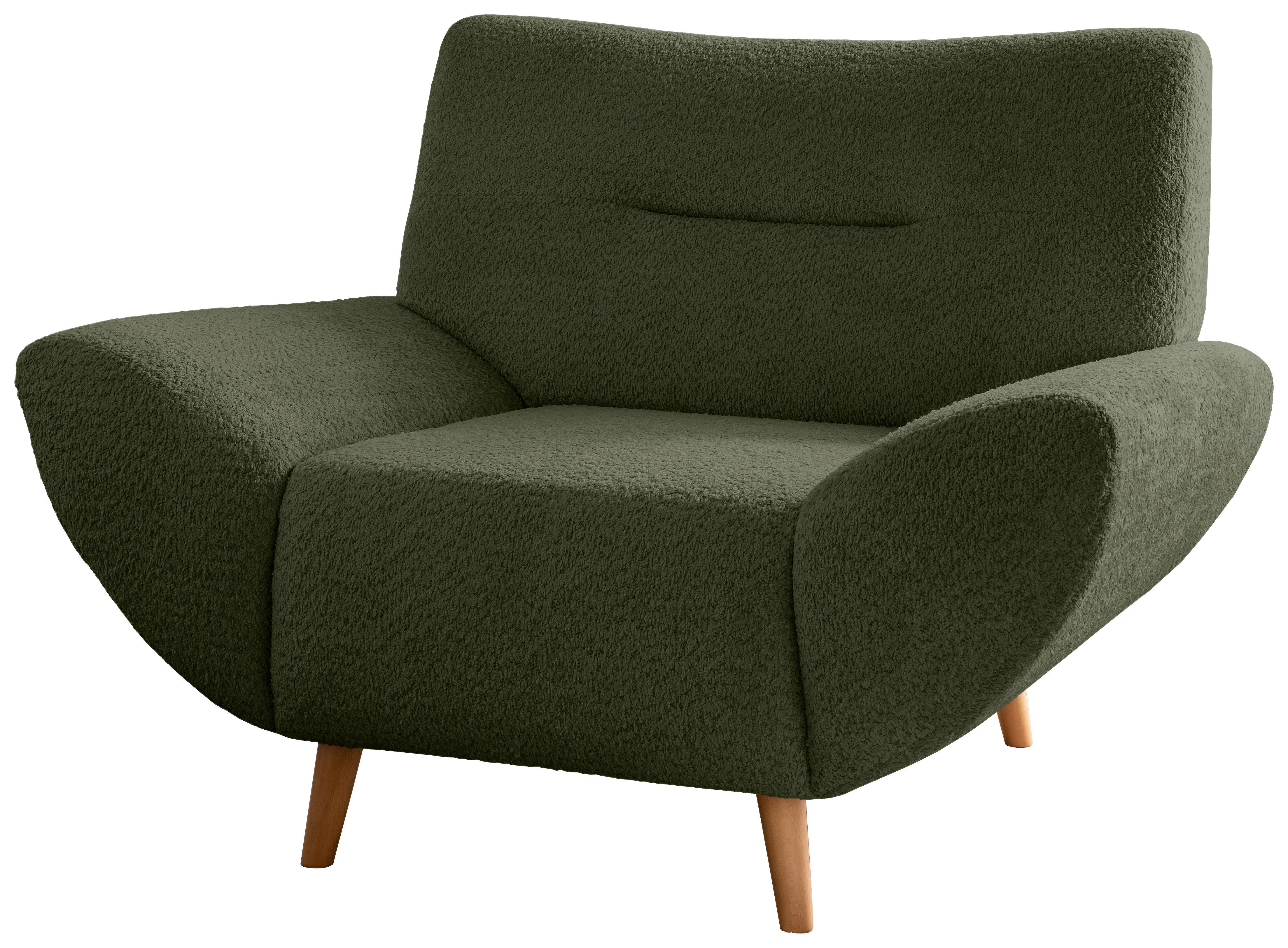 Sessel Drago, Waldgrün B: 111 Cm - Waldgrün/Wildeiche, KONVENTIONELL, Textil (111/81/90cm) - MID.YOU