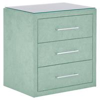 Nachtkästchen Jadegrün H: 60 Cm Kleopatra - Jadegrün, KONVENTIONELL, Holzwerkstoff/Kunststoff (56/60/41cm) - Ondega