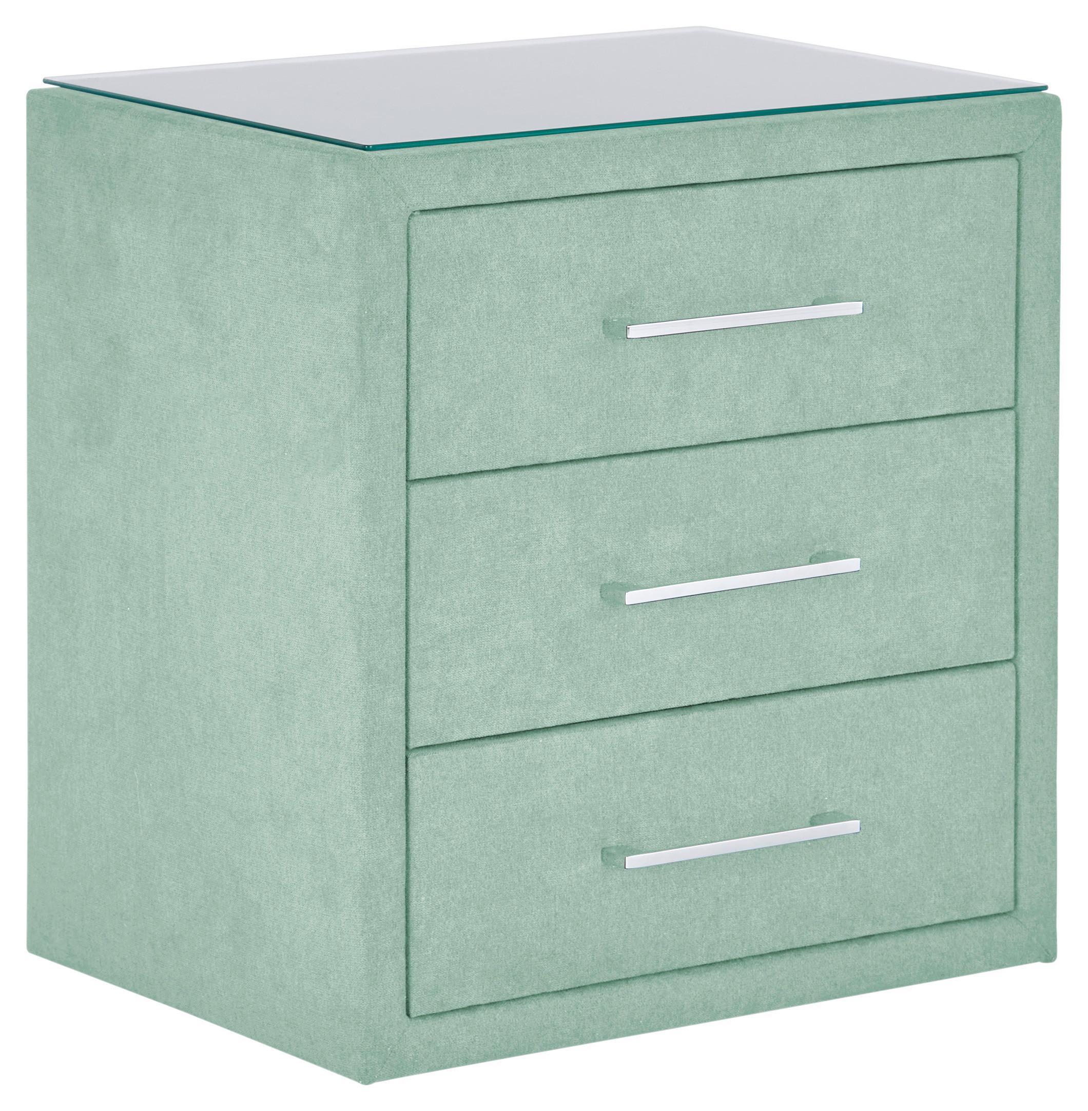 Nachtkästchen Jadegrün H: 60 Cm Kleopatra