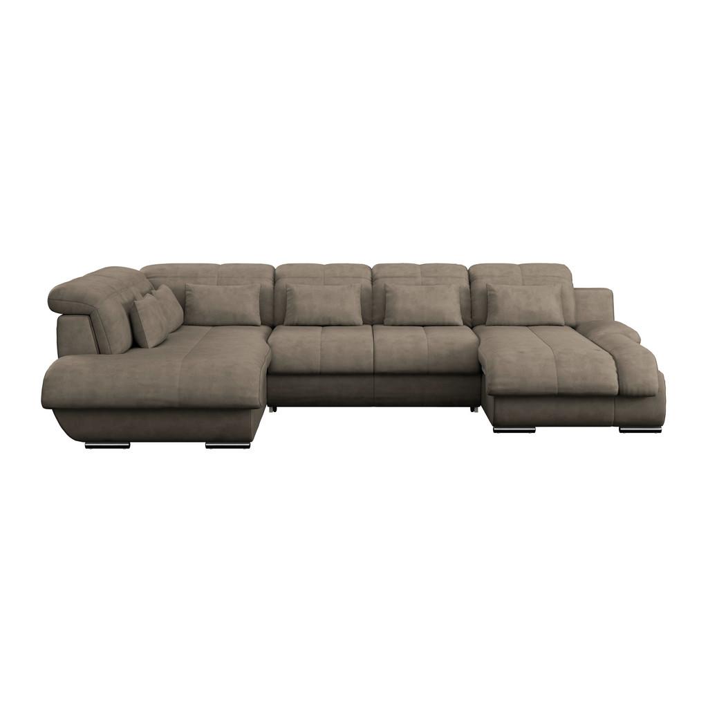 Wohnlandschaft Multi mit Bettkasten Dunkelbraun