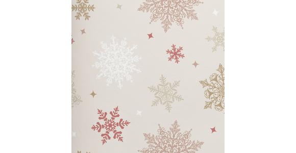 Bettwäsche Snowflake - Beige/Rot, MODERN, Textil - Luca Bessoni