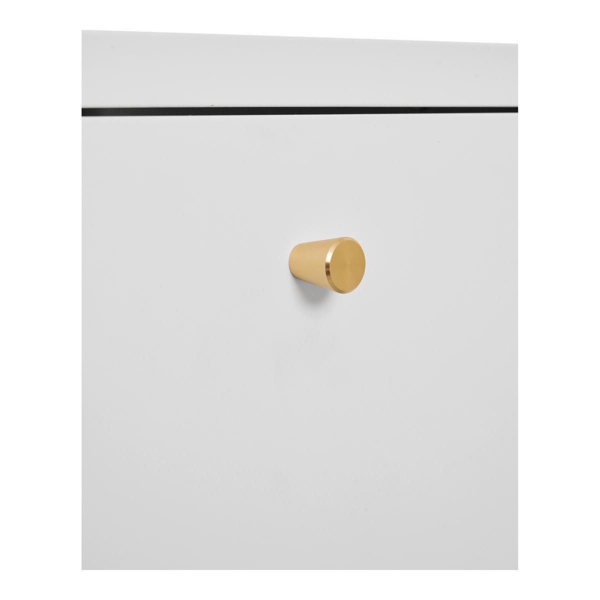 Kommode Dalby Chest Weiß B: 60cm - Weiß, Design, Metall (60/40/40cm) - MID.YOU