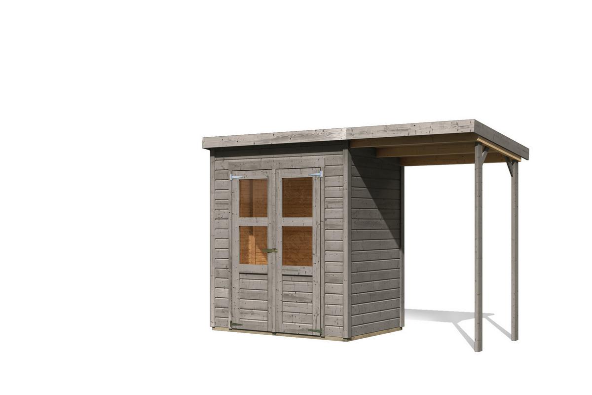 Gartenhaus Kappeln 2 39560 Kappeln 2 - Hellgrau, Basics, Holz (182/122/220cm)