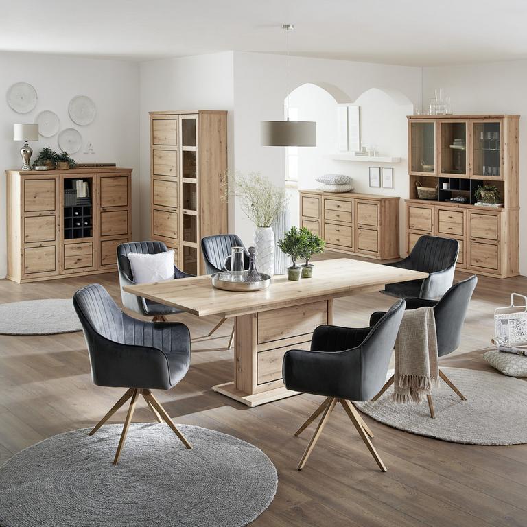 Moderne eichefarbene Möbel fürs Wohnzimmer