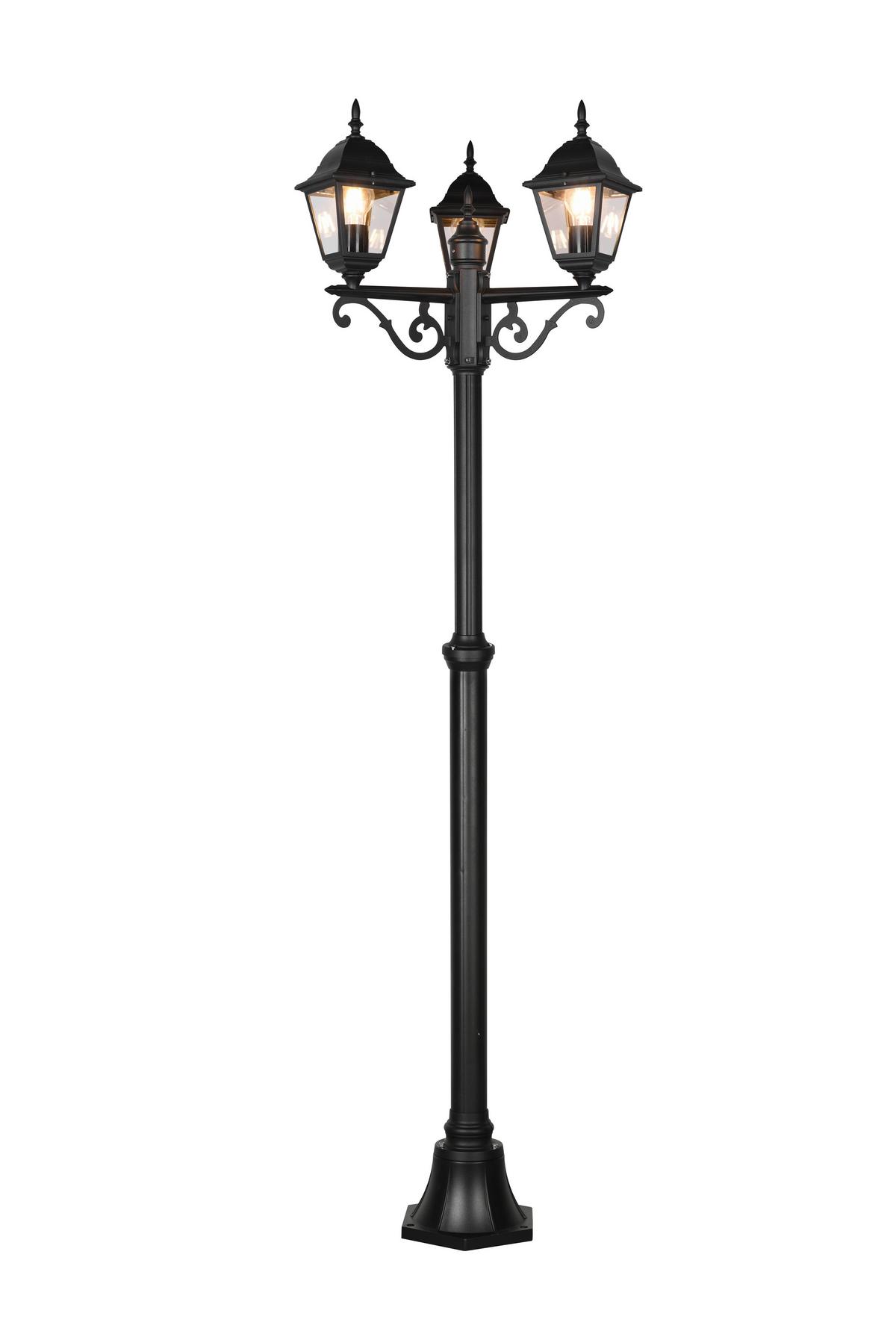 Wegeleuche 405760332 Livenza - Klar/Schwarz, KONVENTIONELL, Glas/Metall (58/200cm) - Trio Leuchten