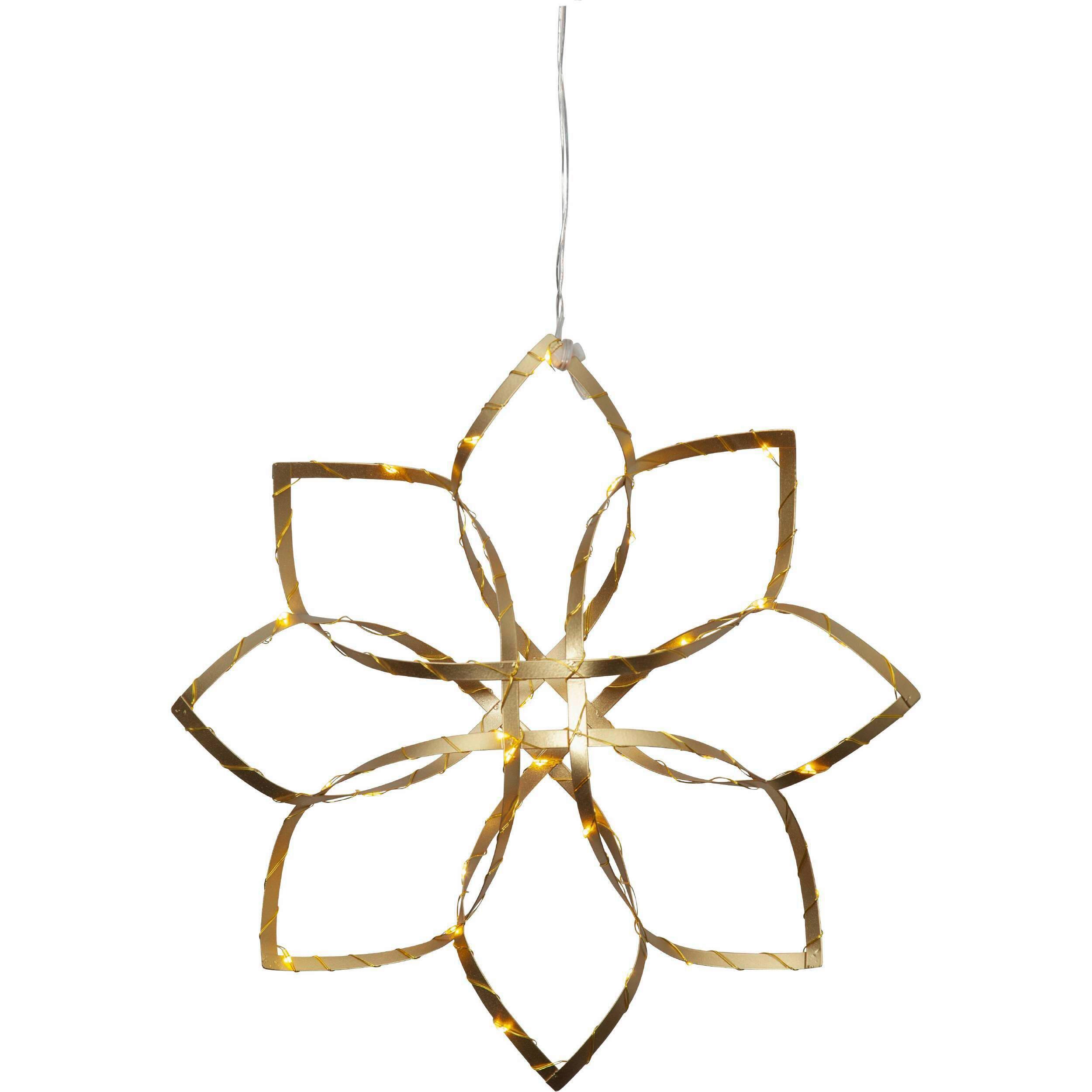 Led-dekoleuchte 411563_amaze - Transparent/Goldfarben, Basics, Metall (30/4/30cm) - Eglo