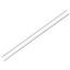 Vitragenstange Chrom - Silberfarben, KONVENTIONELL, Kunststoff/Metall (60cm)