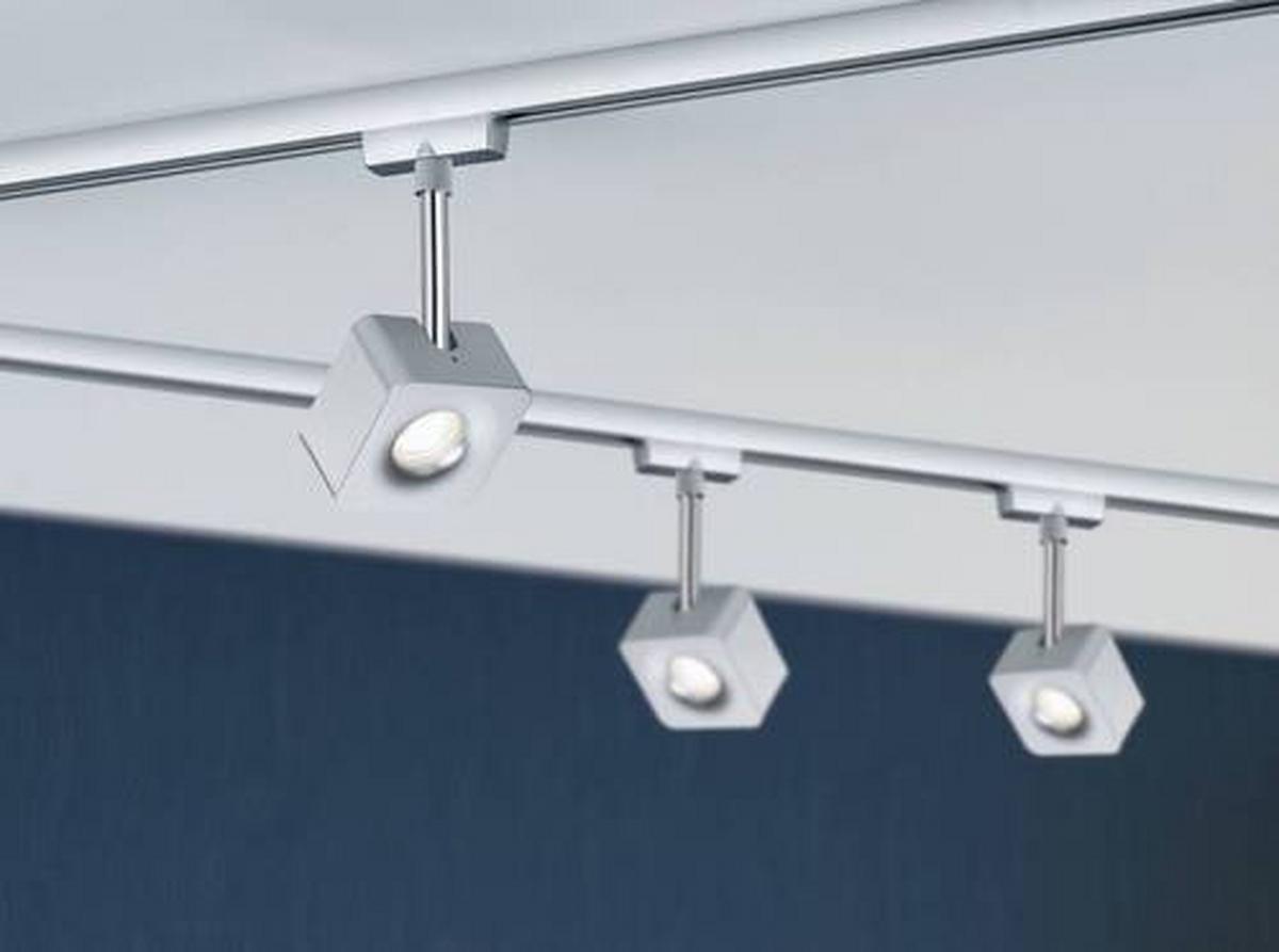 Schienensystem Urail Strahler 95510 Chromfarben, Rechteckig - Chromfarben, Basics, Kunststoff/Metall (1,7/16,5cm) - Paulmann