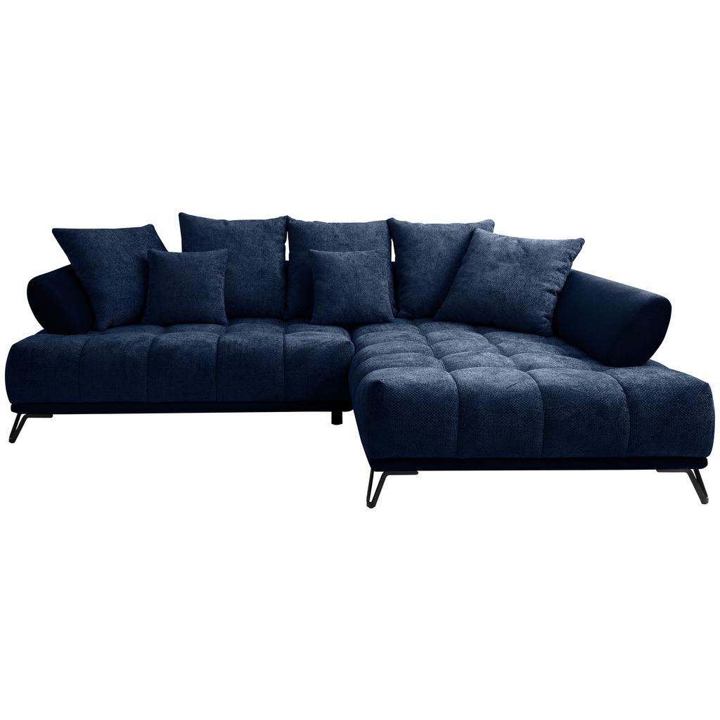 Ecksofa LARGO N Dunkelblau S: 262x184 cm
