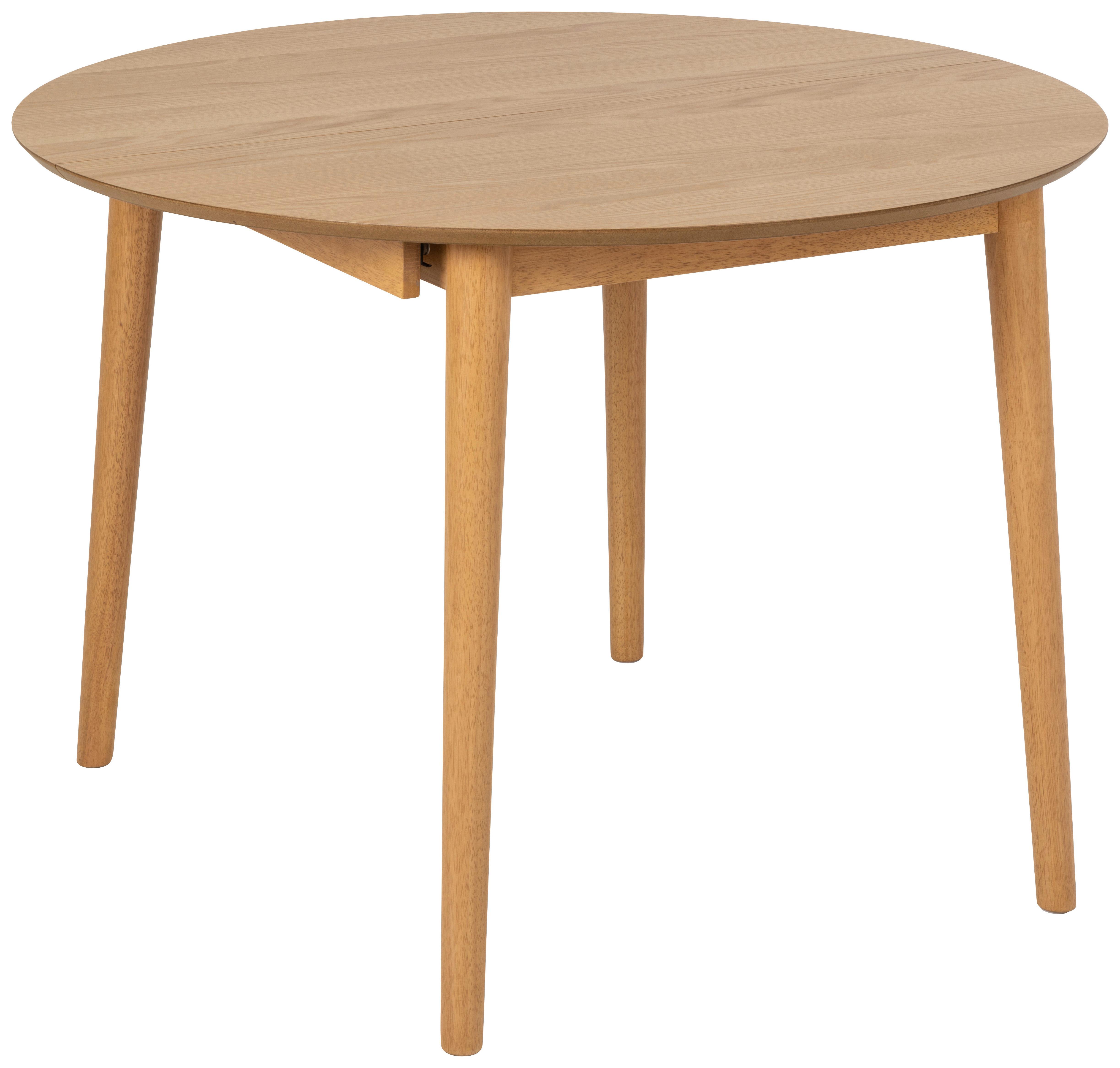 Esstisch ausziehbar Rund Montreux 115x75cm Naturfarben - Naturfarben, MODERN, Holz/Holzwerkstoff (115-154/75/115cm) - MID.YOU