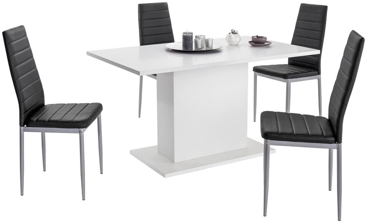 Esstisch Oskar 138x80 cm Weiß - Weiß, MODERN, Holzwerkstoff (138/76/80cm)
