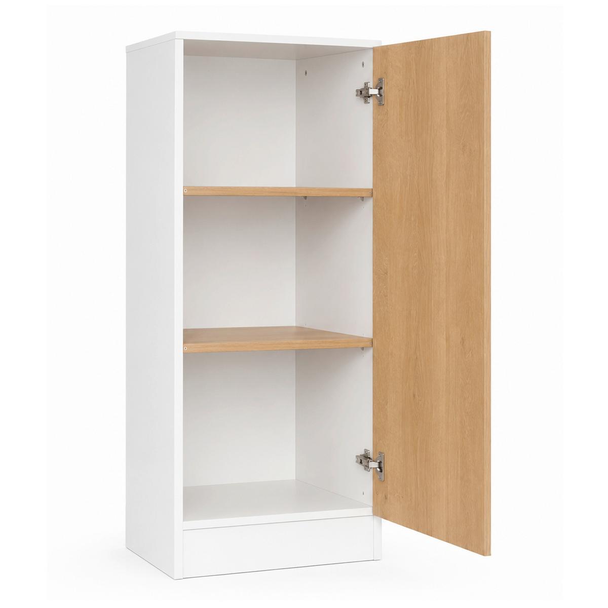 AKTENSCHRANK DILOS M - Honigeiche/Weiß, MODERN, Holzwerkstoff (52/114/32cm) - MID.YOU