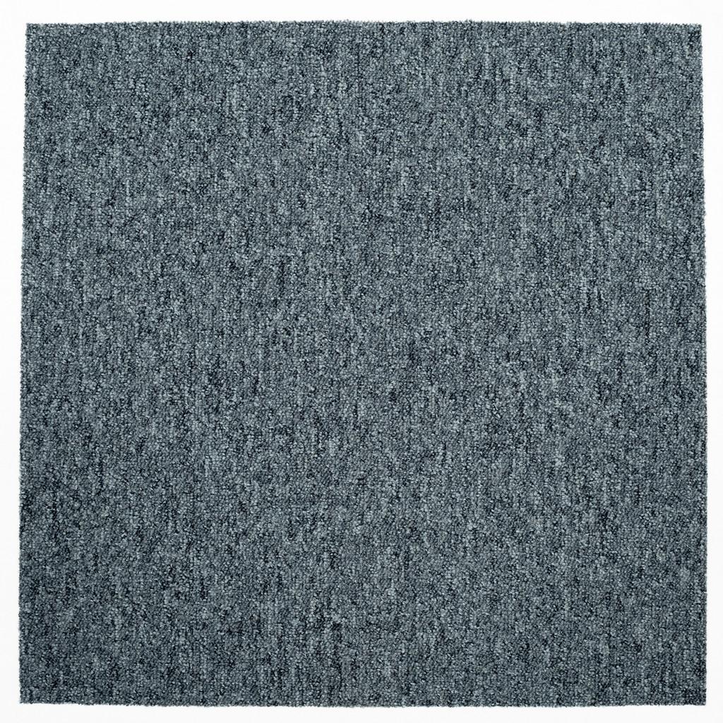 Teppichfliese Graublau Astra 50x50 cm Florhöhe 3 mm