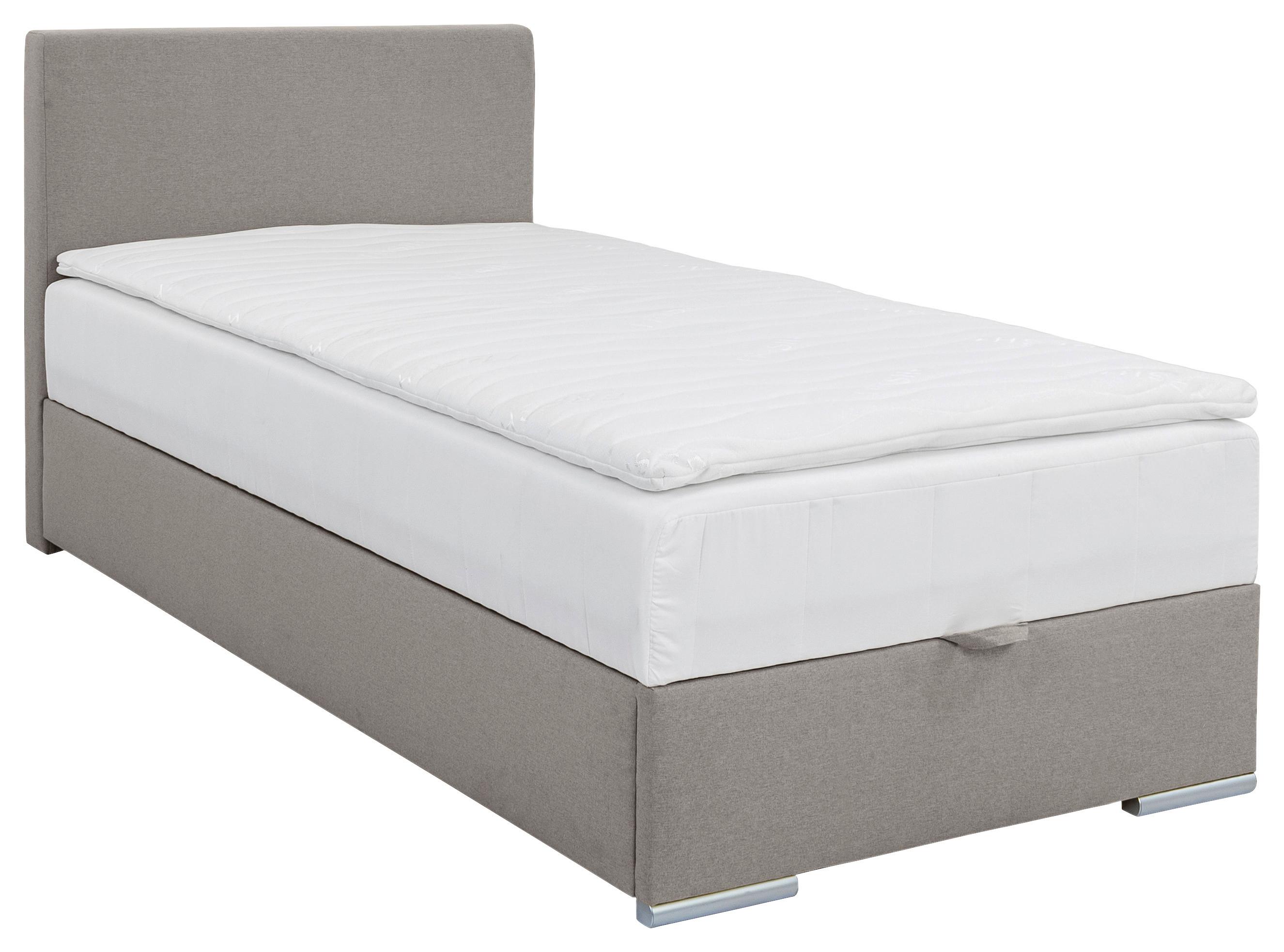Polsterbett mit Matratze 100x200 Cosi Taupe