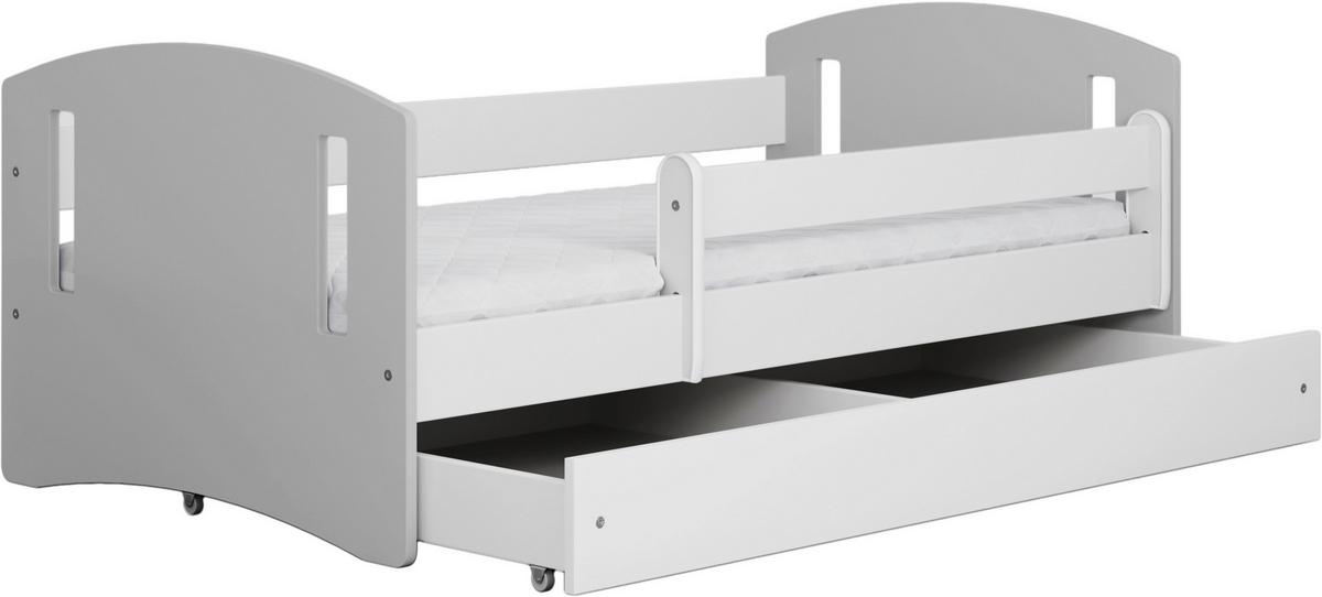 KINDER-/JUNIORBETT Classic Grau/Weiß 80x180cm - Birkefarben/Weiß, MODERN, Holz/Holzwerkstoff (80/180cm) - MID.YOU