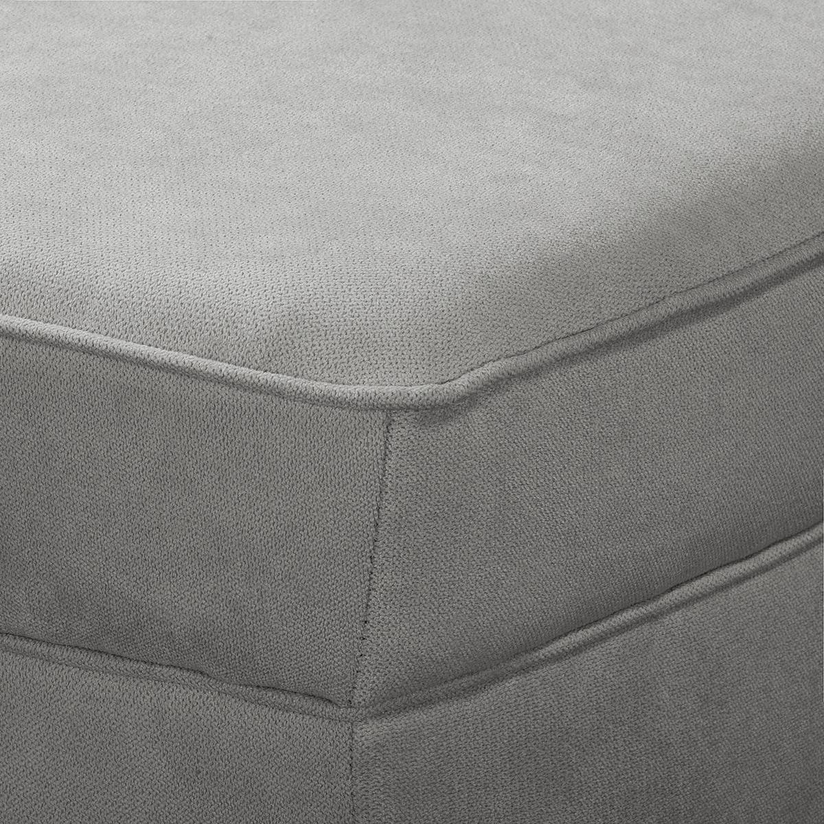Récamiere Pako Grau B: 185cm - Braun/Grau, Design, Textil (185/93/75cm) - P & B