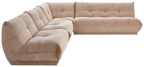 Ecksofa Giselle Taupe - Taupe, Trend, Textil (315/285cm) - Livetastic