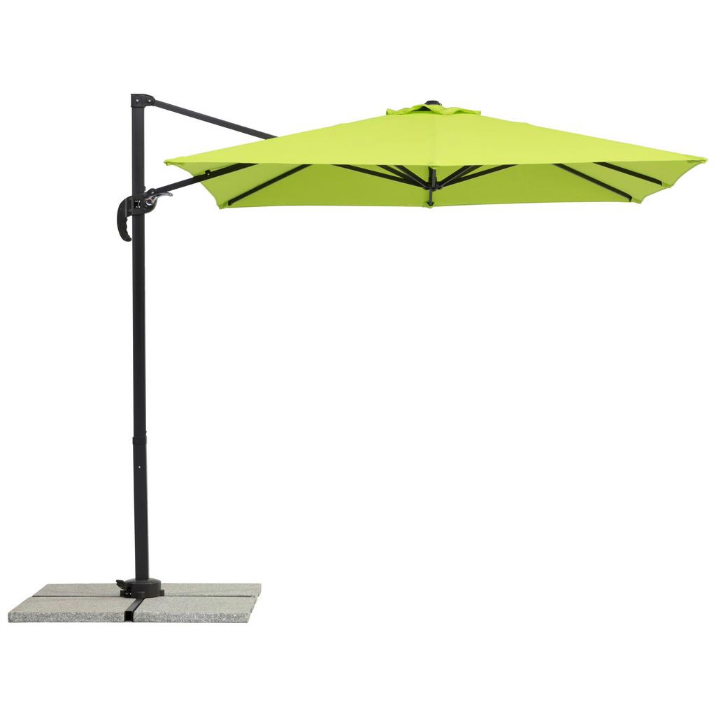 Ampelschirm Rhodos Junior BHT: 300x239x230 cm Apfelgrün