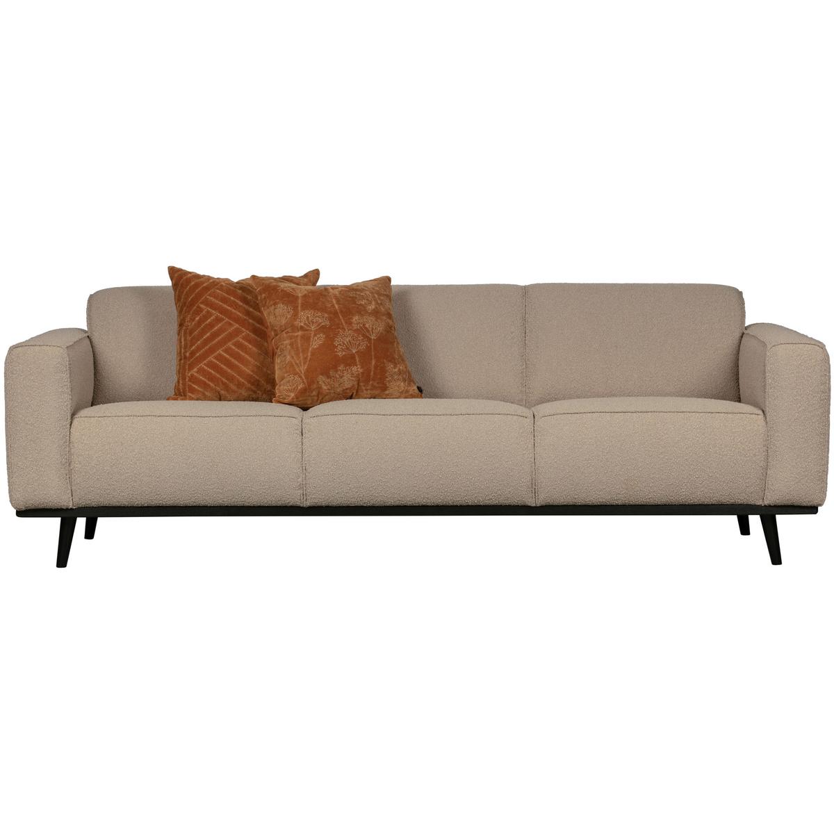 3-Sitzer-Sofa Statement Beige B: 230cm - Beige, Design, Textil (230/77/93cm) - Livetastic