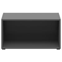 Regal 1 Fach, B: 64 cm Sixty-Four ,graphitfarben - Schwarz/Graphitfarben, Trend, Holzwerkstoff (64/32/33cm)