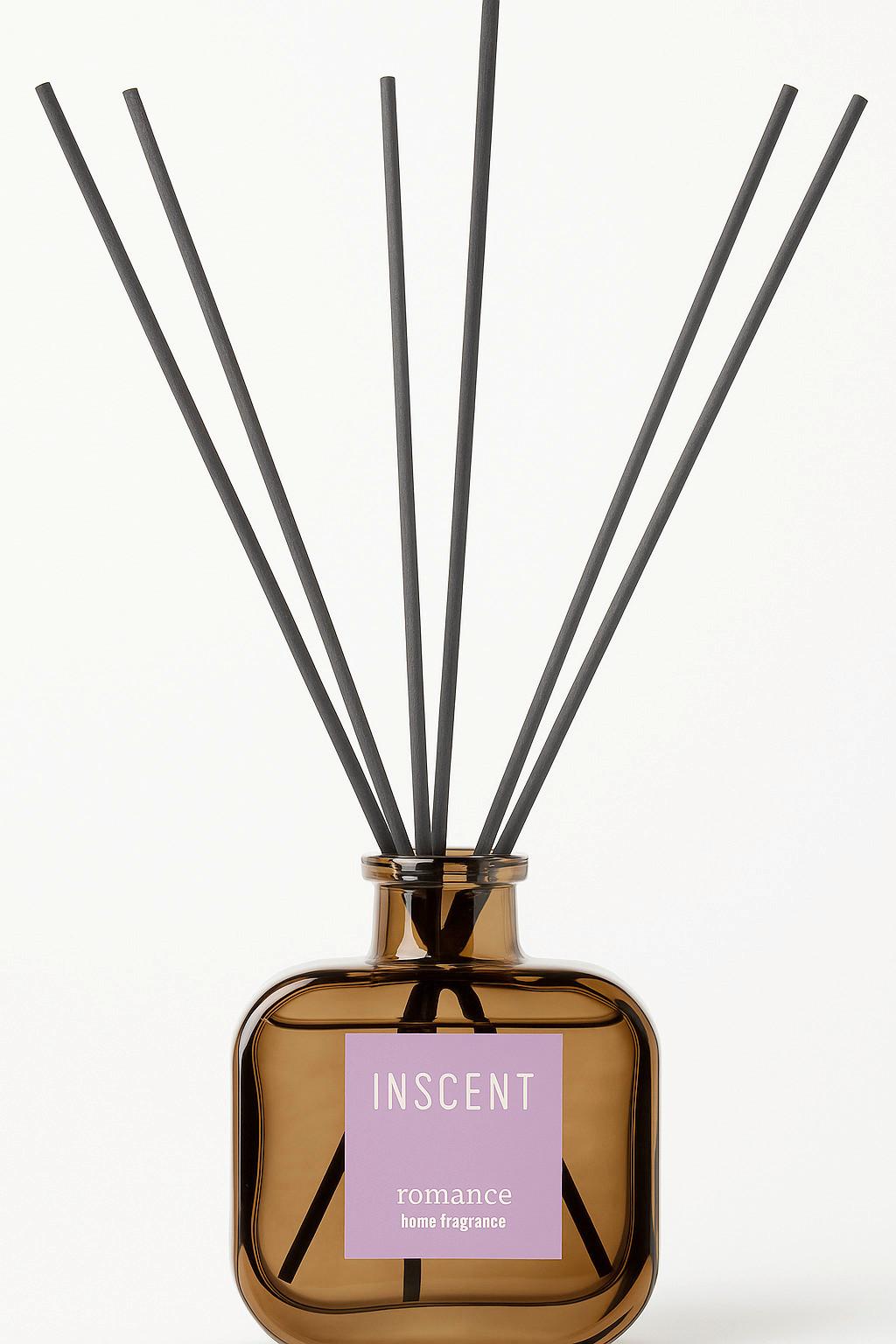 Vôňa do bytu ROMANCE - fialová, Konventionell, sklo (200ml) - Inscent