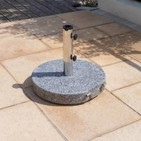 STOJAN NA SLUNEČNÍK LORENZ - šedá, Moderní, kov/kámen (45/45/6,5cm) - Mömax