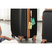 Gepäckanhänger Celine - Gelb/Schwarz, KONVENTIONELL, Kunststoff (6,5/10,5/0,5cm) - Ondega