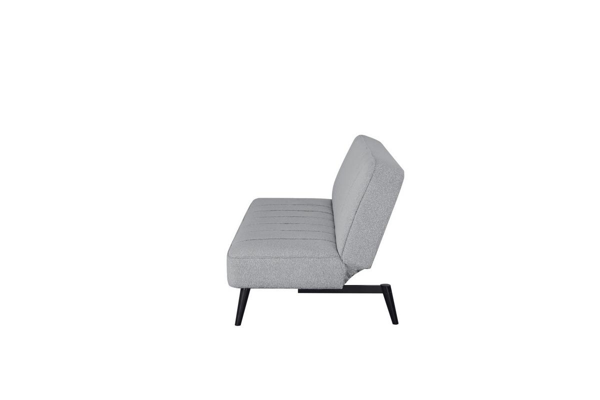 Schlafsofa Lino Grau B: 192 cm - Schwarz/Grau, Design, Holz/Textil (192/82/90cm) - Livetastic