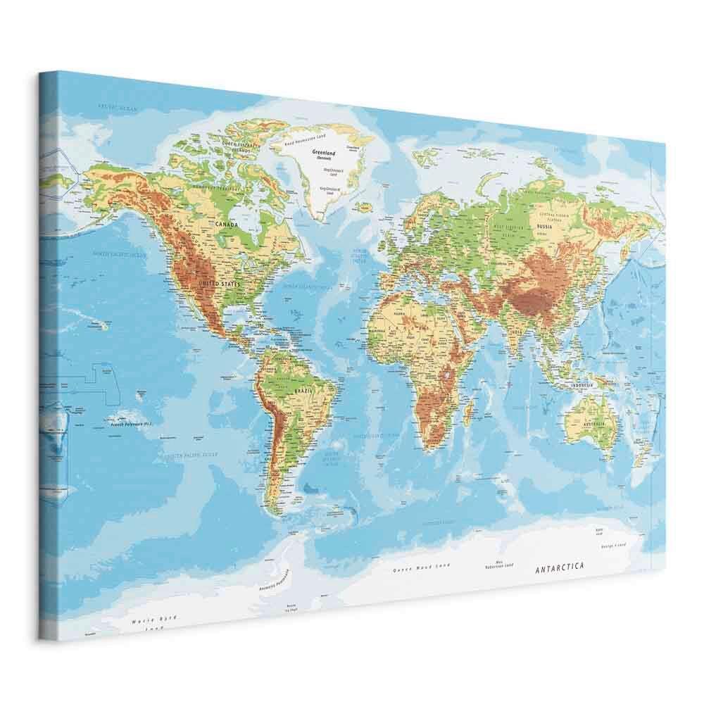 Leinwandbild Multicolor Hellblau B: 60 cm