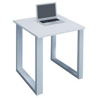 Schreibtisch Lona Weiß B: 80 cm - Weiß, MODERN, Holzwerkstoff/Metall (80/80/76cm) - MID.YOU