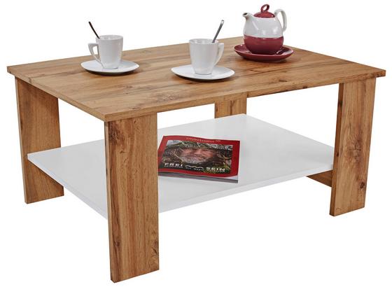 Konferenčný Stolík Paolo - farby dubu/biela, Moderný, kompozitné drevo (90/41/55cm) Konferenčný Stolík Paolo - farby dubu/biela, Moderný, kompozitné drevo (90/41/55cm)