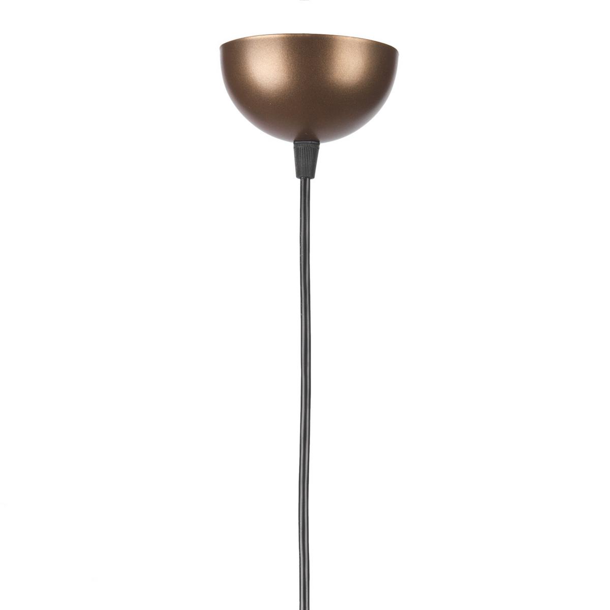 Pendelleuchte Meteorite Dunkelbraun L: 50 cm - Dunkelbraun, KONVENTIONELL, Metall (50/50/110cm)