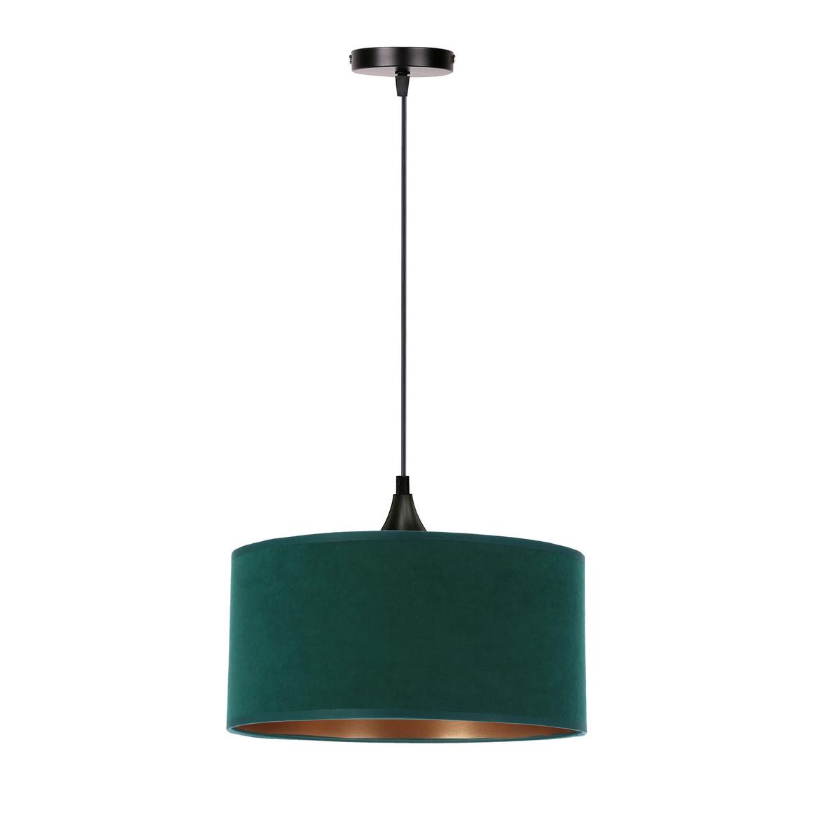 Pendelleuchte 31-19646 Maloto - Dunkelgrün/Goldfarben, KONVENTIONELL, Kunststoff/Metall (30/30/115cm)