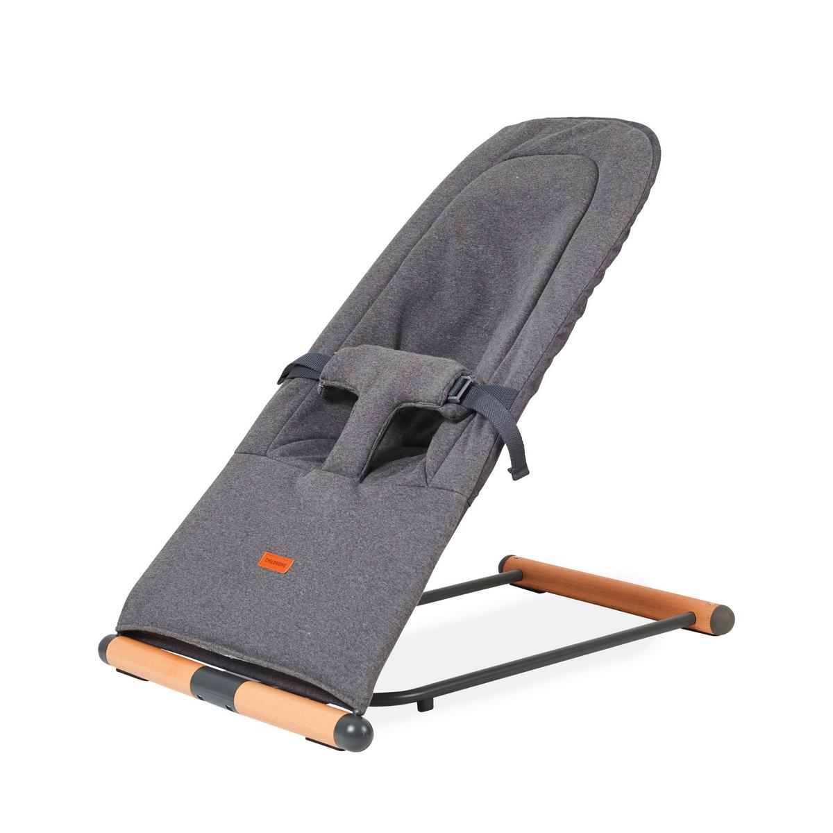 Schaukelwippe Evolux Anthrazit, B: 64 cm - Anthrazit, KONVENTIONELL, Holz/Textil (64/47/65,5cm) - Childhome