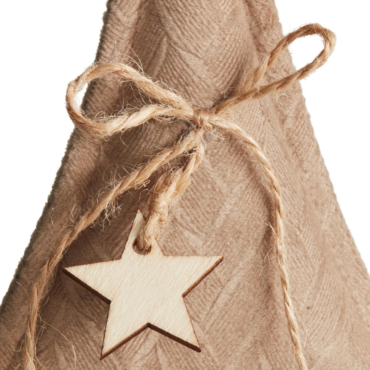 Dekor Fa Daxx - natúr színű, Basics, textil/fa (9/4,5/14cm) - Luca Bessoni