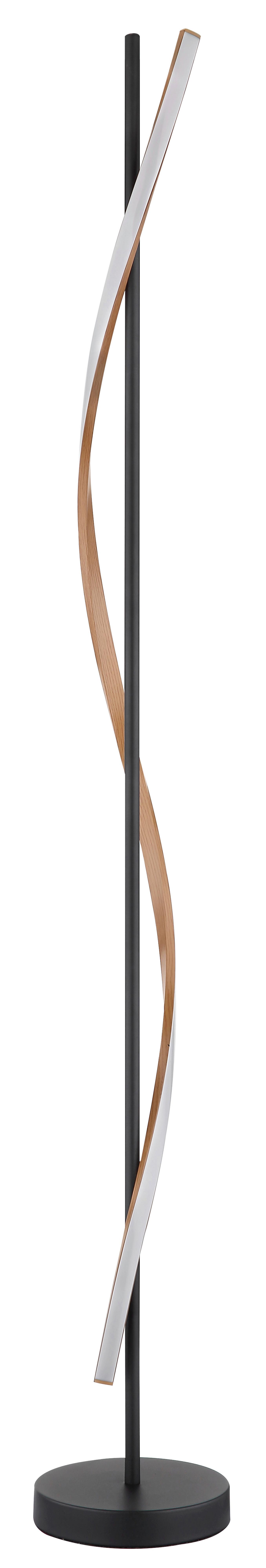STOJACIA LED LAMPA WATKINS - hnedá/čierna, Design, kov/plast (20/150,7cm) - Globo