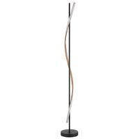 STOJACIA LED LAMPA WATKINS - hnedá/čierna, Design, kov/plast (20/150,7cm) - Globo