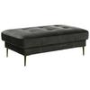 Hocker Luzi - Anthrazit/Schwarz, MODERN, Textil (125/42/72cm) - Trendmanufaktur