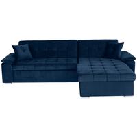 Sedacia súprava KEATON modrá, obojstranná montáž - modrá, Basics, textil (263/169cm) - Livetastic